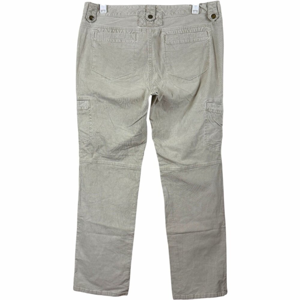 Eddie Bauer Pants Womens 14 Green Corduroy Stretch Modern Straight Casual Ladies - Picture 3 of 8